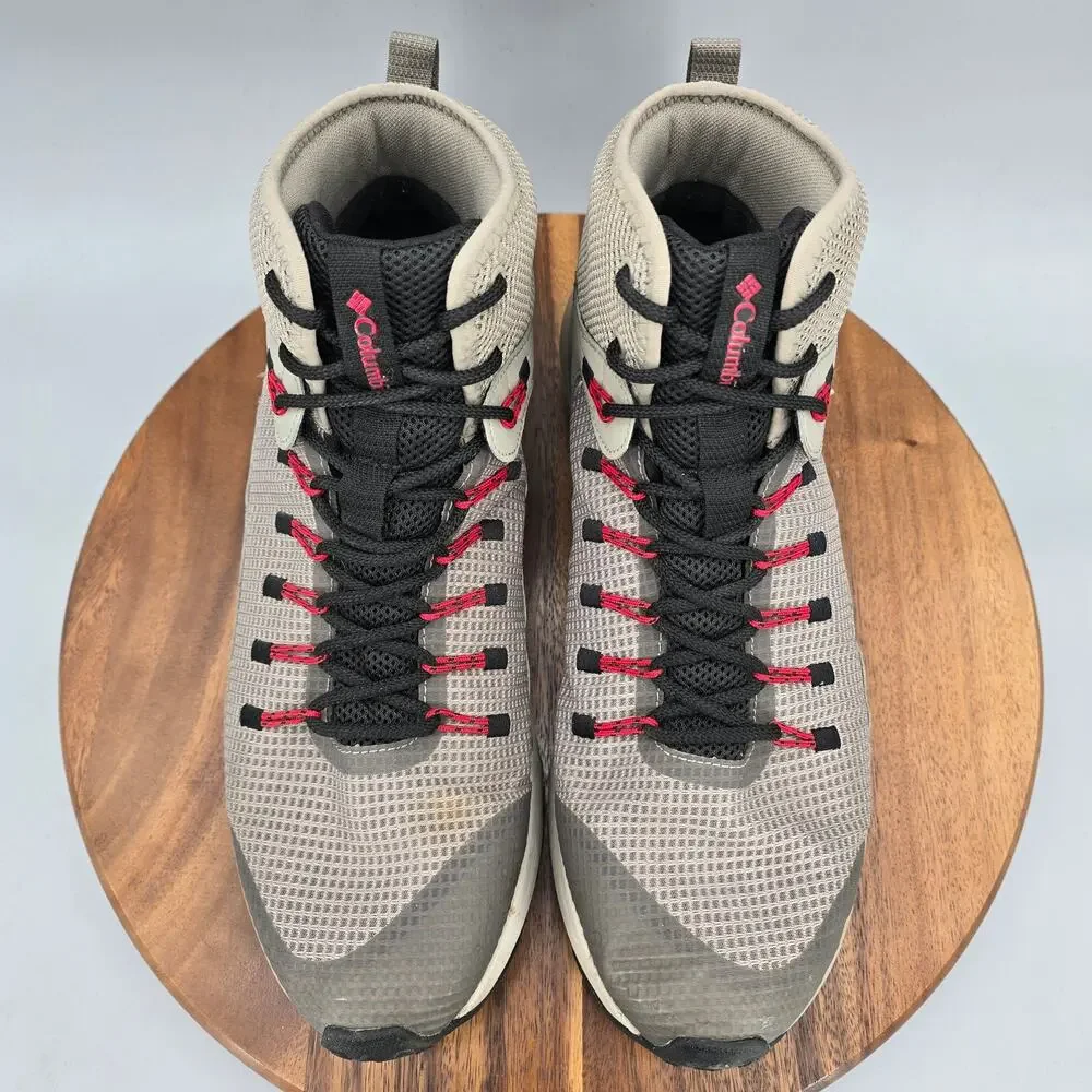 Columbia Trailstorm Mid Boots Mens 12 Gray Outdoor Hiking Waterproof Lace Up